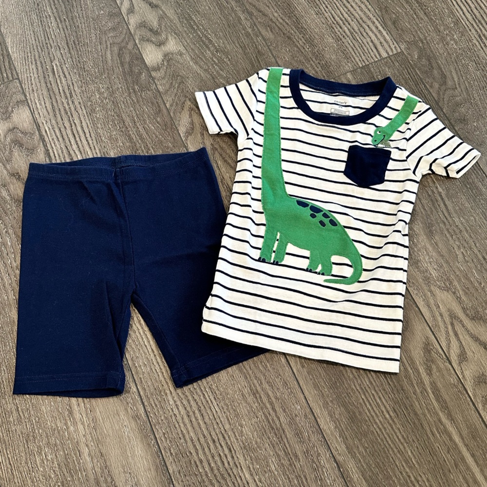 Carter’s Striped Dinosaur Pajama Set - 5T